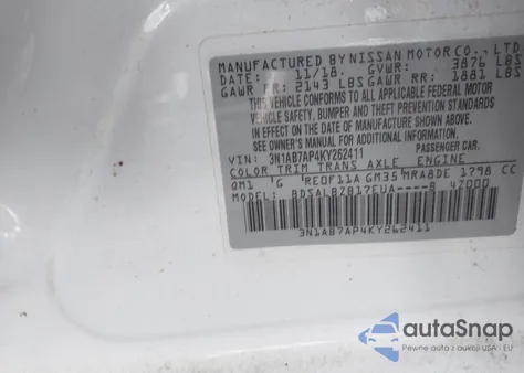 2019 Nissan Sentra S from USA, damaged, VIN 3N1AB7AP4KY262411